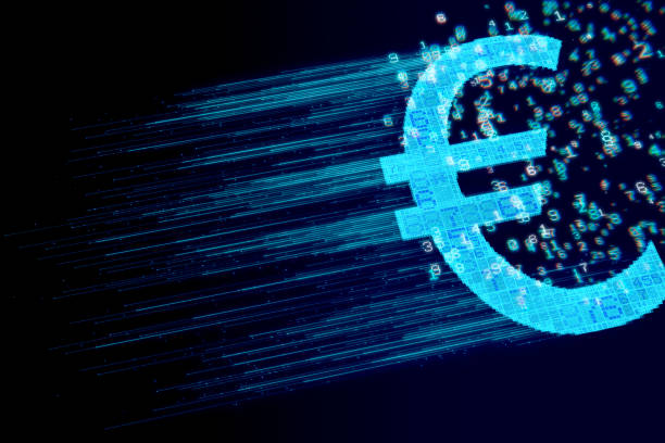 Digital Currency and Euro Symbol