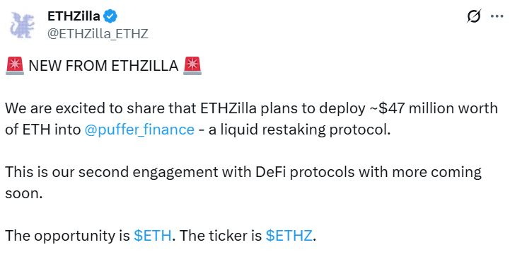 ‘Horse has left the barn:’ ETHZilla bets big on Ethereum’s stablecoin play ‘Horse has left the barn:’ ETHZilla bets big on Ethereum’s stablecoin play