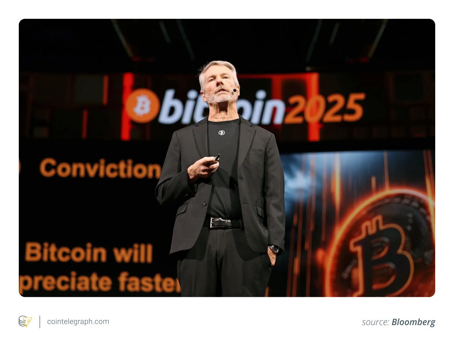 Michael Saylor at Bitcoin 2025 Michael Saylor at Bitcoin 2025