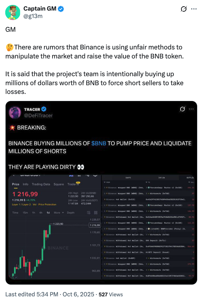 BNB flips XRP as the third-largest crypto asset by market cap BNB flips XRP as the third-largest crypto asset by market cap