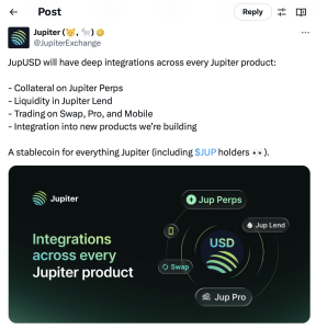 Jupiter, Ethena Labs roll out new Solana-based stablecoin