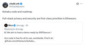 Ethereum devs launch Kohaku roadmap to bring privacy, security to wallets