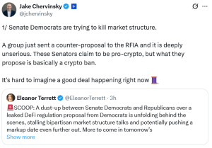 Democrats propose ‘restricted list’ for DeFi protocols, sparking outcry