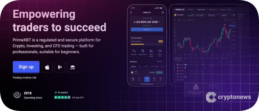 PrimeXBT بیست‌وپنج کوین جدید و ۹۰+ جفت معاملاتی اضافه کرد - زوم ارز